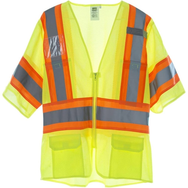Cordova Safety Vest, Type R, Class 2, Mesh, Orange, 3XL VZB242P3XL - main